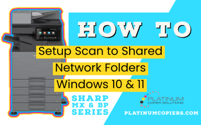 How Setup Scan to Shared Network Folders on Sharp Copier