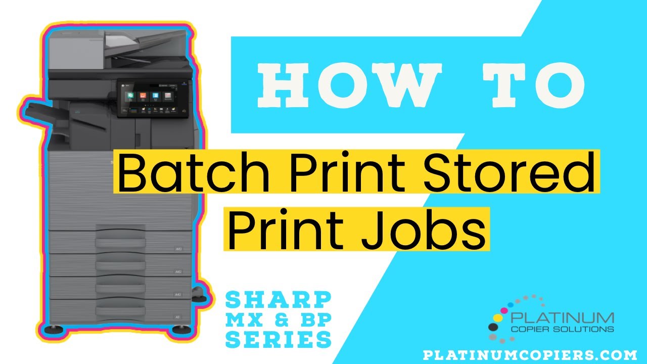 Print Stored Print Jobs from Document Filing on Sharp Copier Print Stored Print Jobs from Document Filing on Sharp Copier