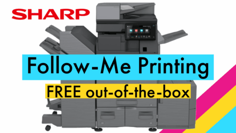 Sharp Copier Machine Sign Sharp Print Release – Follow Me Printing Setup Instructions | Platinum ...