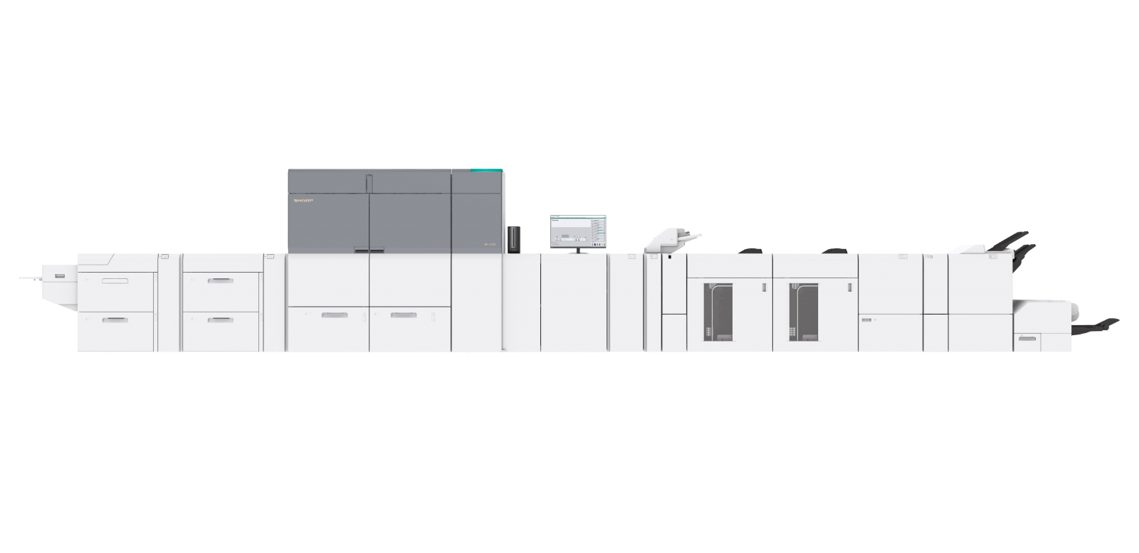 Sharp bp 1200c 4 color production printing system 04 | platinum copier solutions