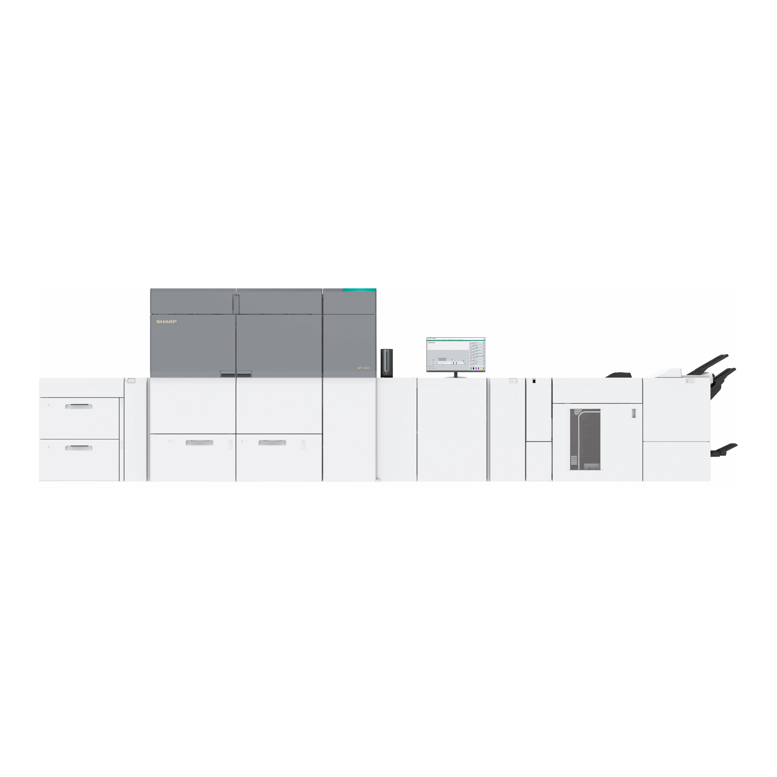 Sharp bp 1200c 4 color production printing system 05 | platinum copier solutions