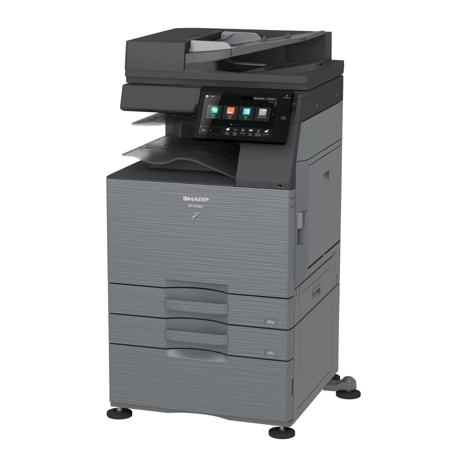 Sharp BP-51M26 Monochrome Networked Multifunction Printer | Platinum ...