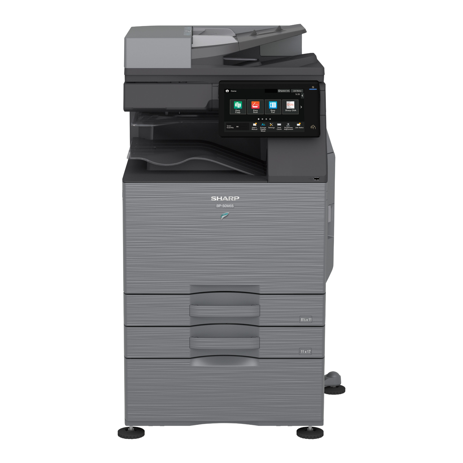 Sharp BP-51M31 Monochrome Networked Multifunction Printer | Platinum ...