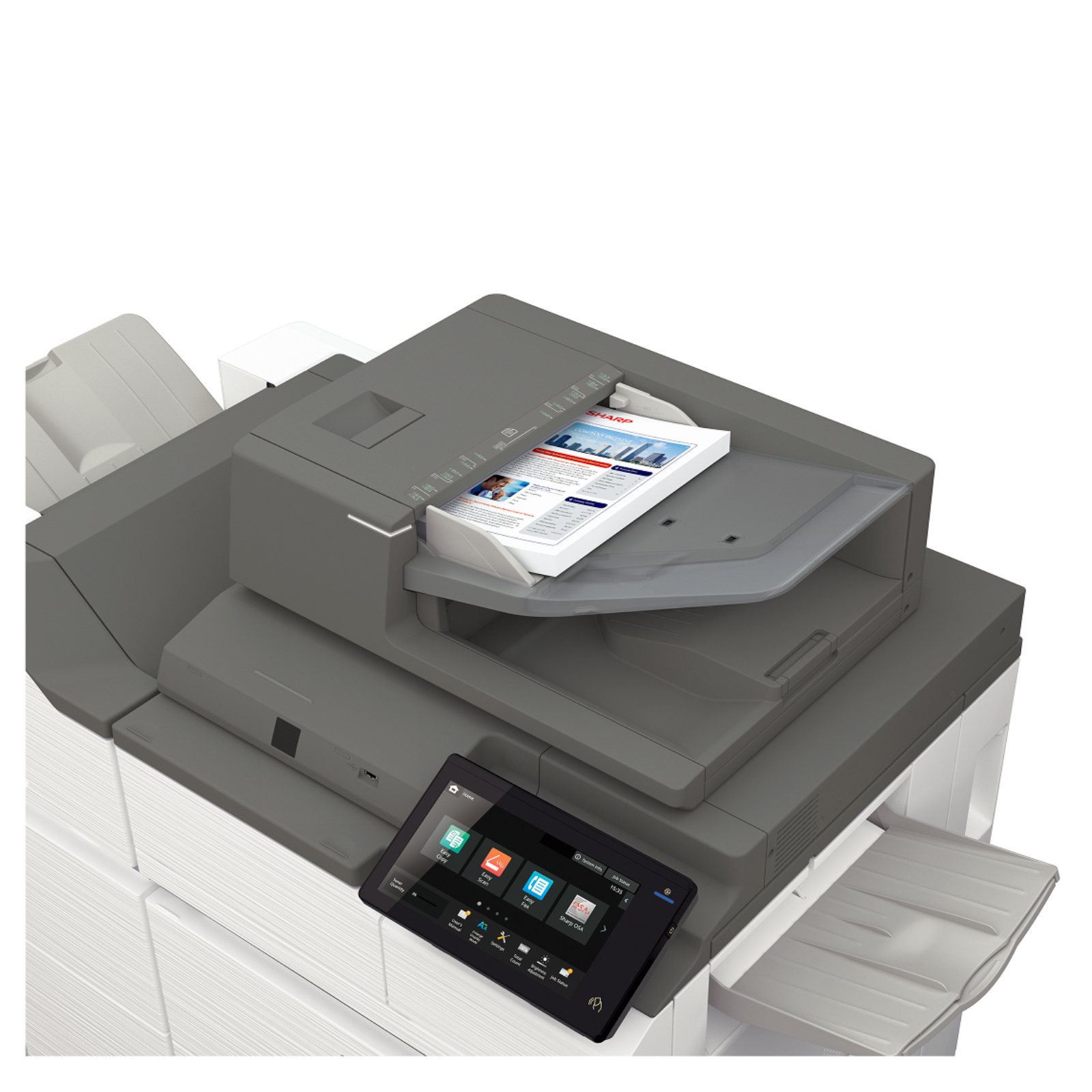 Sharp bp 70m75 monochrome networked multifunction printer 02 | platinum copier solutions