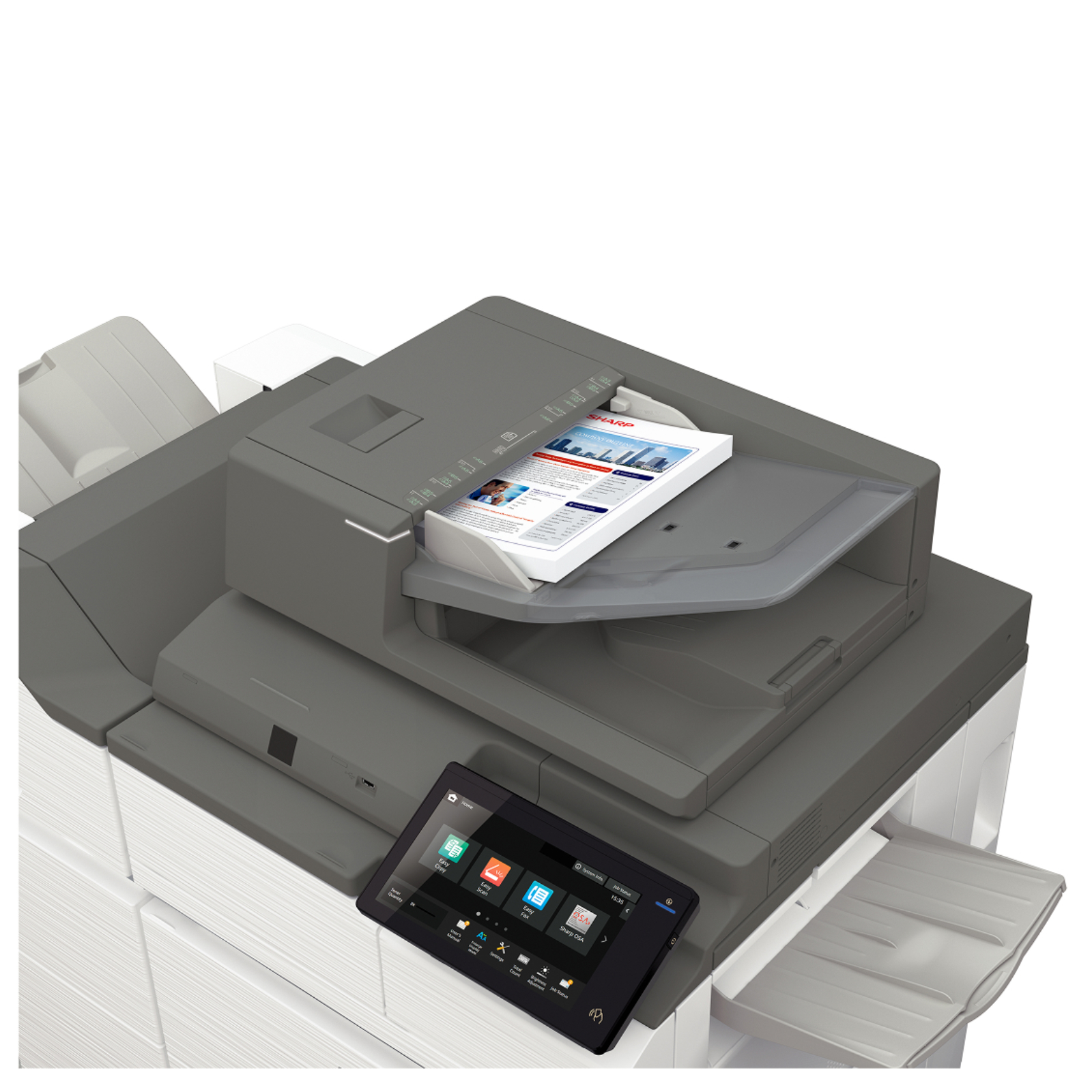 Sharp bp 70m90 monochrome networked multifunction printer 02 | platinum copier solutions