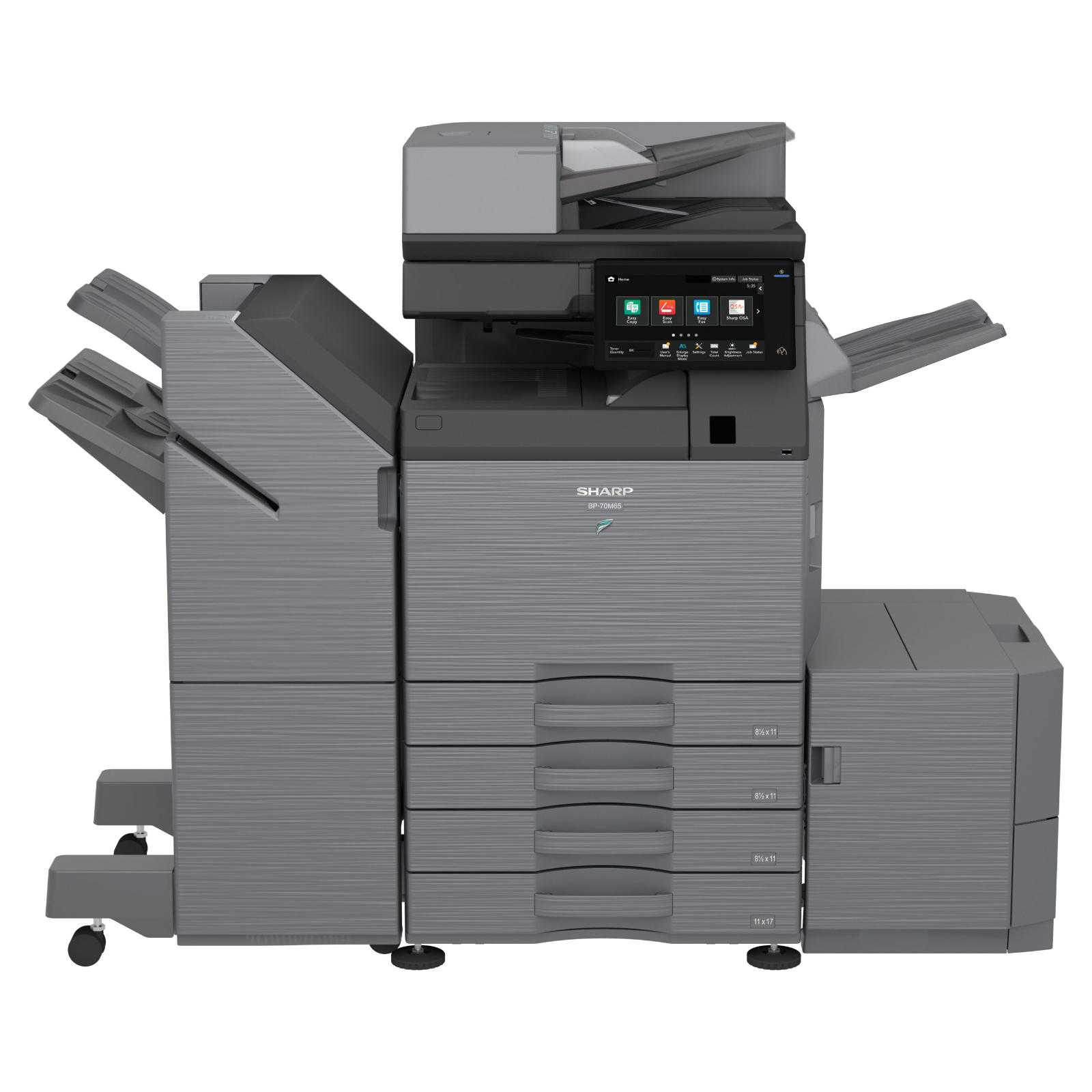 Sharp BP-71M45 Monochrome Networked Multifunction Printer | Platinum ...