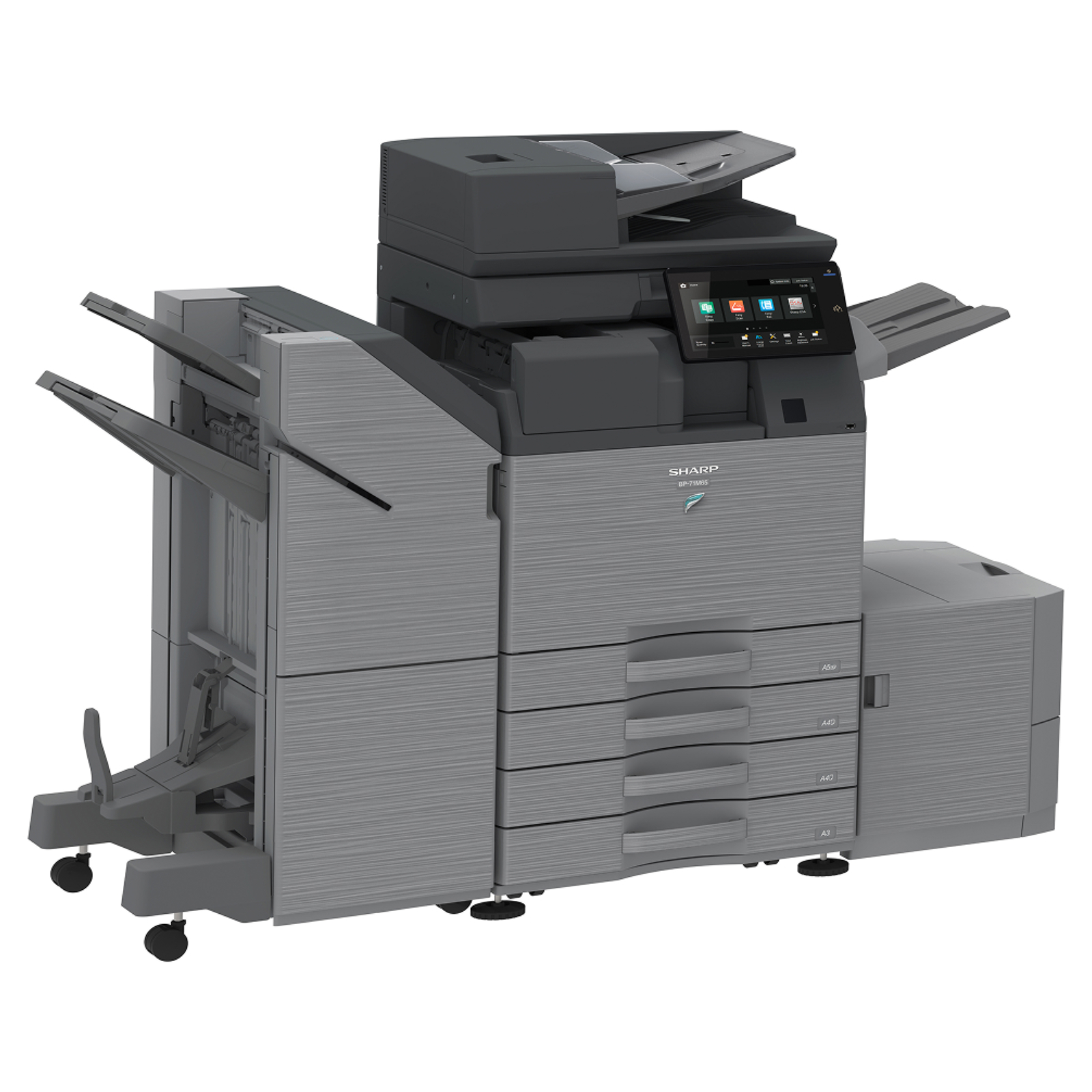 Sharp bp 71m55 monochrome networked multifunction printer 01 | platinum copier solutions