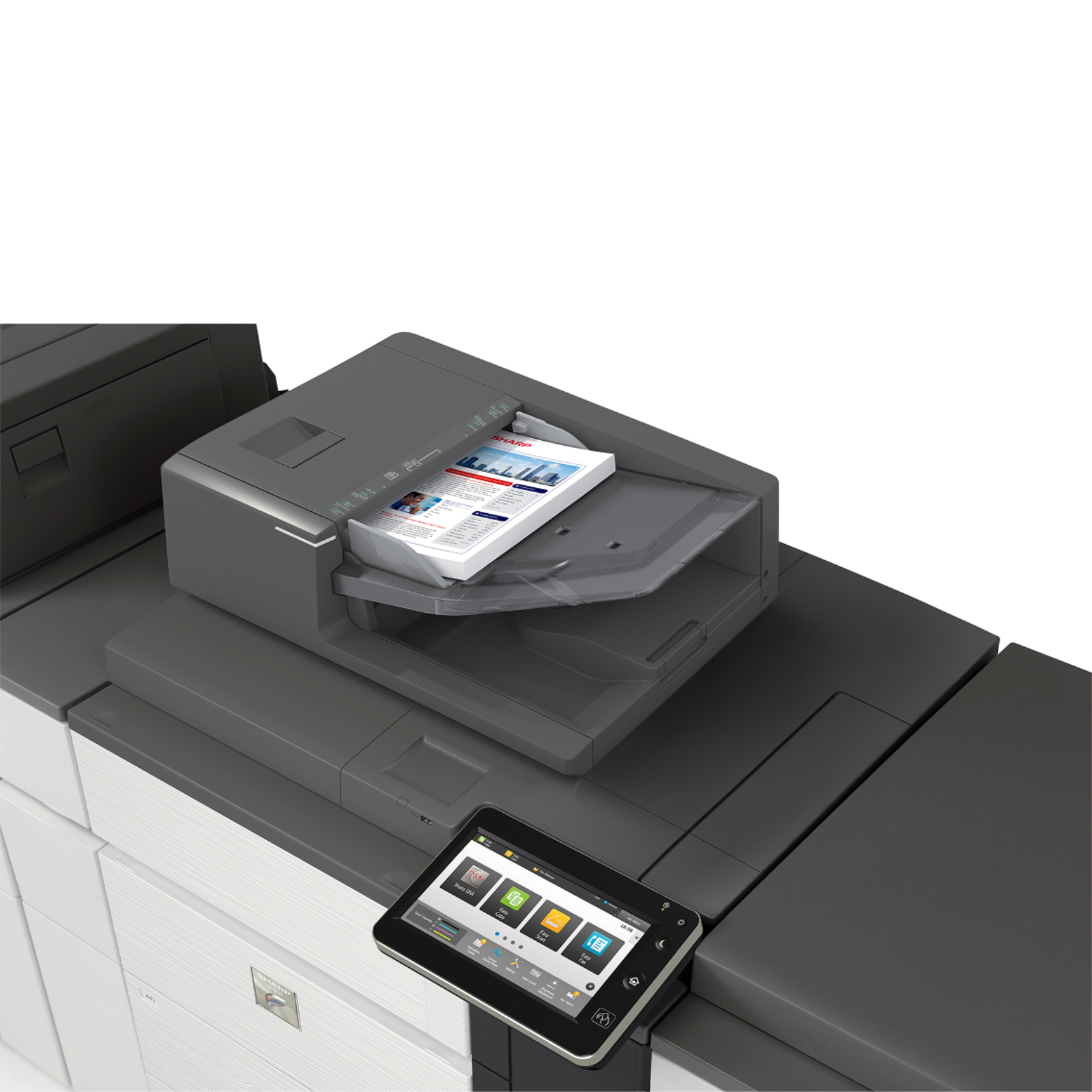 Sharp mx 8081 color networked digital multifunction printer 81+ ppm 01 | platinum copier solutions