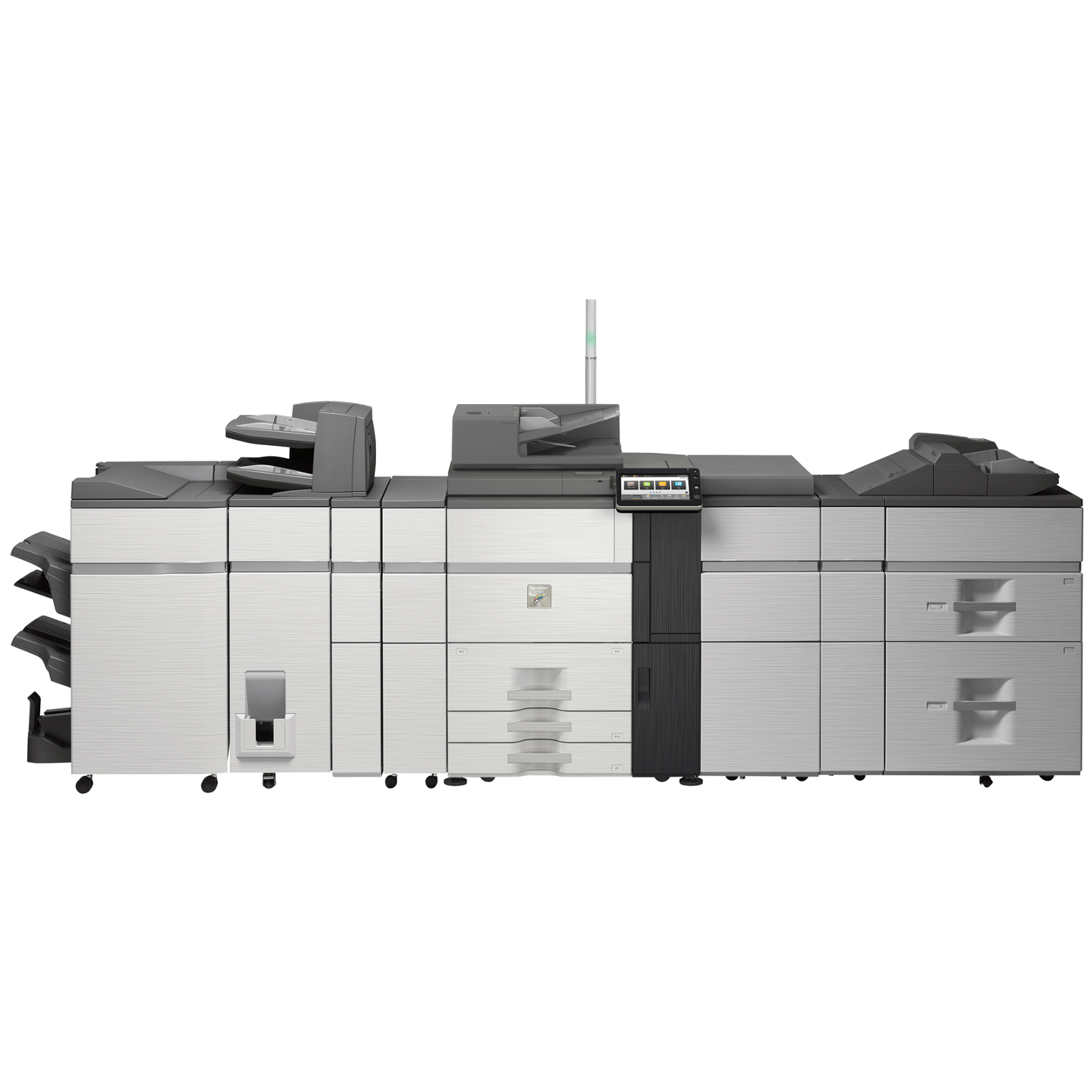 Sharp mx 8081 color networked digital multifunction printer 81+ ppm 02 | platinum copier solutions