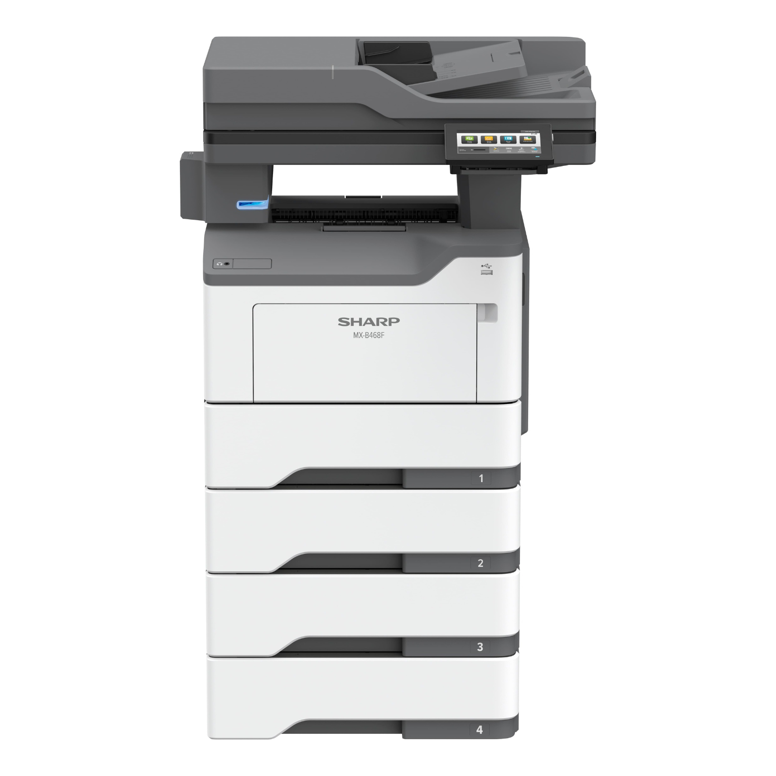 Sharp mx b468f monochrome multifunction printer 04 | platinum copier solutions