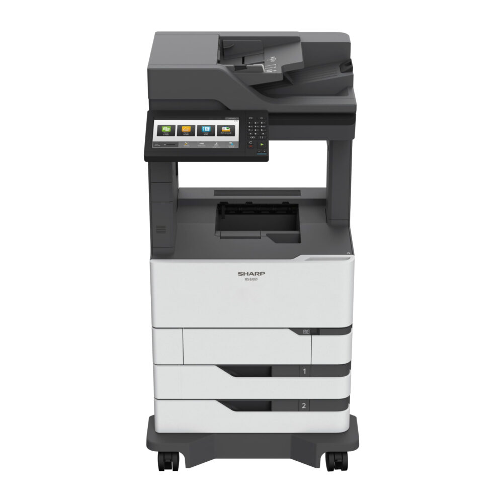 Sharp MX-B557F Monochrome Desktop Multifunction Printer | Platinum ...