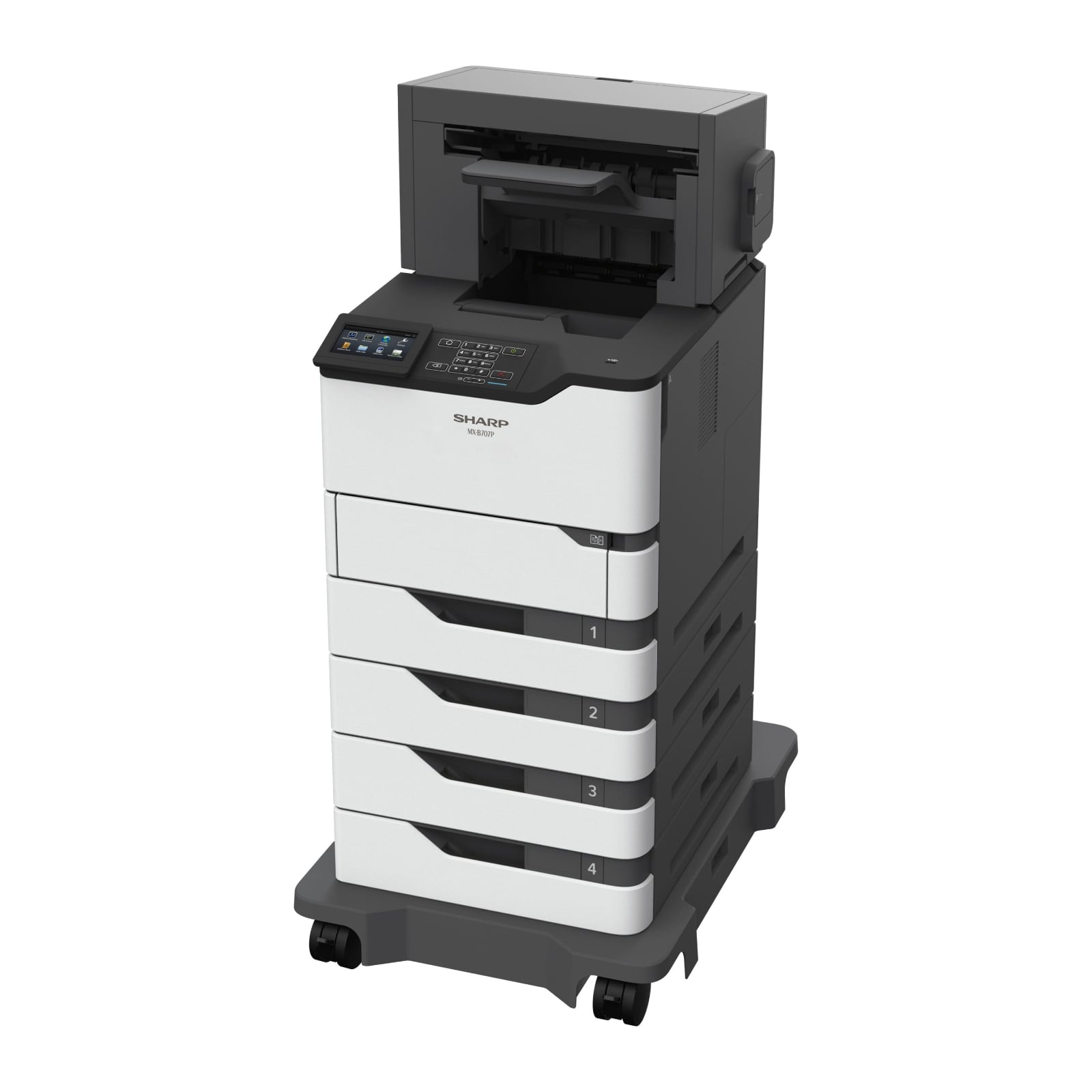 Sharp mx b557p desktop monochrome printer 05 | platinum copier solutions