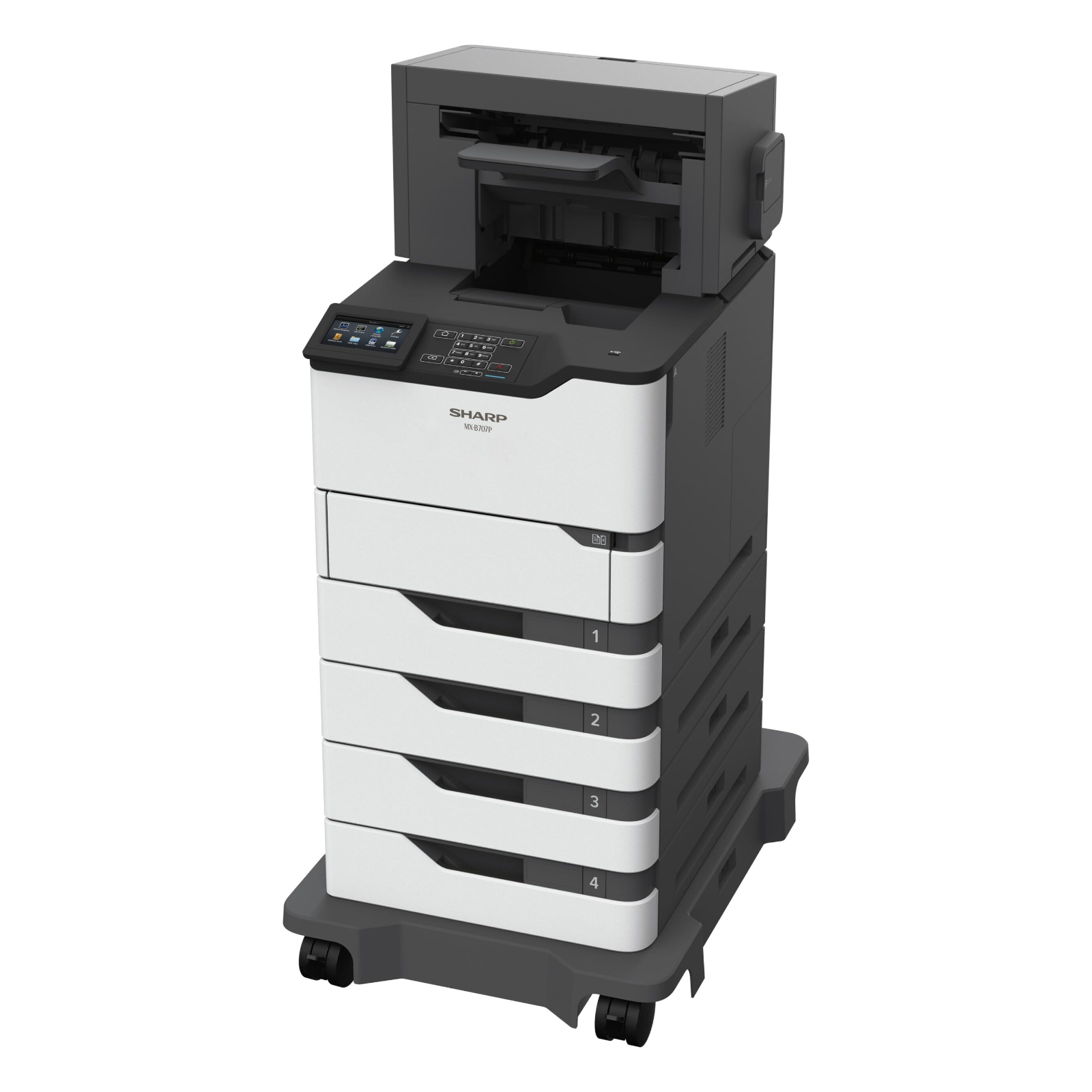 Sharp mx b707p desktop monochrome printer 05 | platinum copier solutions