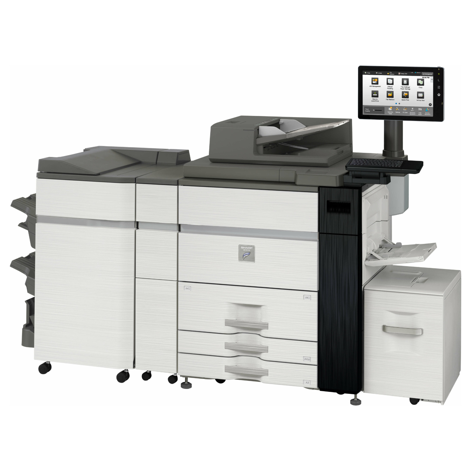 Sharp mx m1056 monochrome networked digital multifunction printer 04 | platinum copier solutions