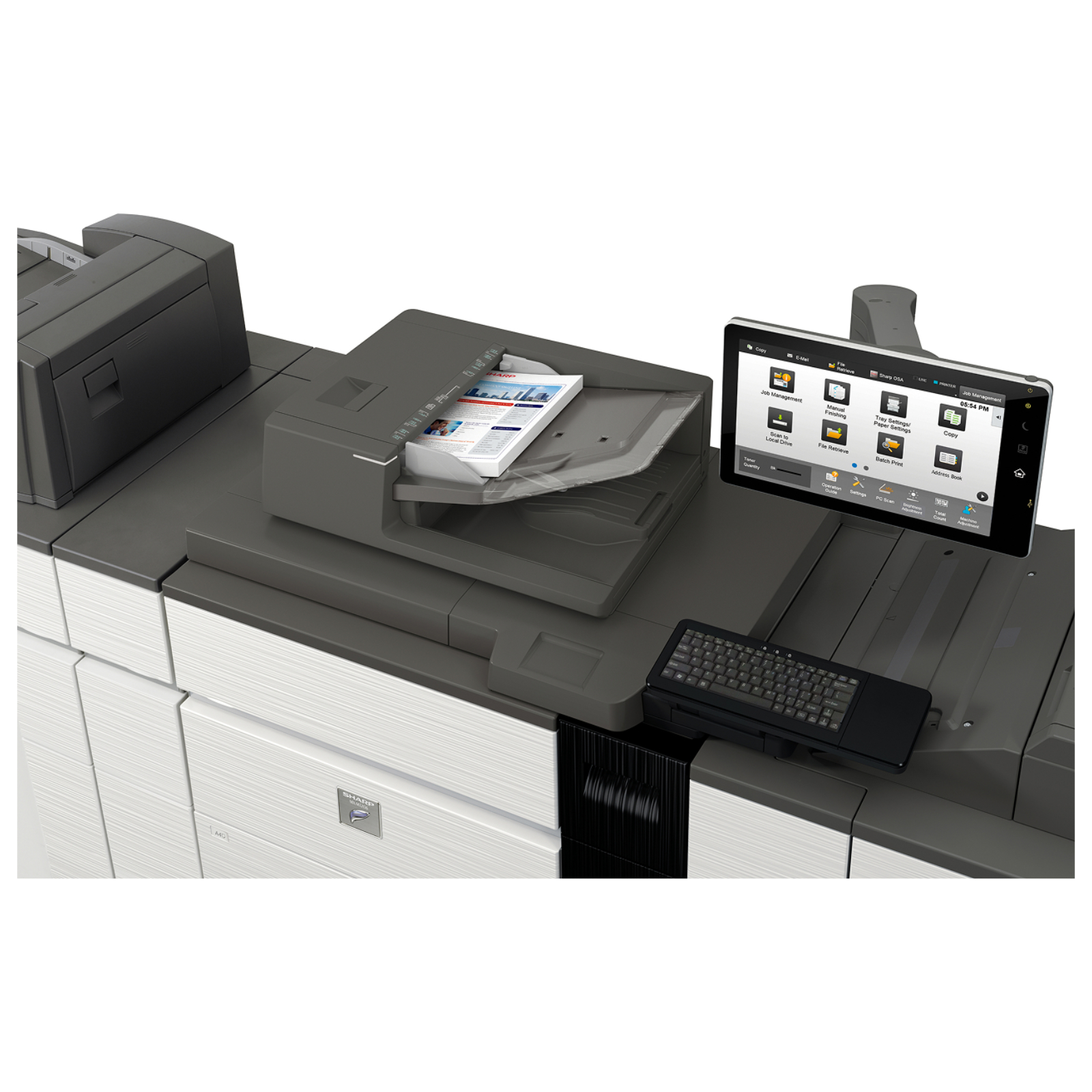 Sharp mx m1056 monochrome networked digital multifunction printer 06 | platinum copier solutions