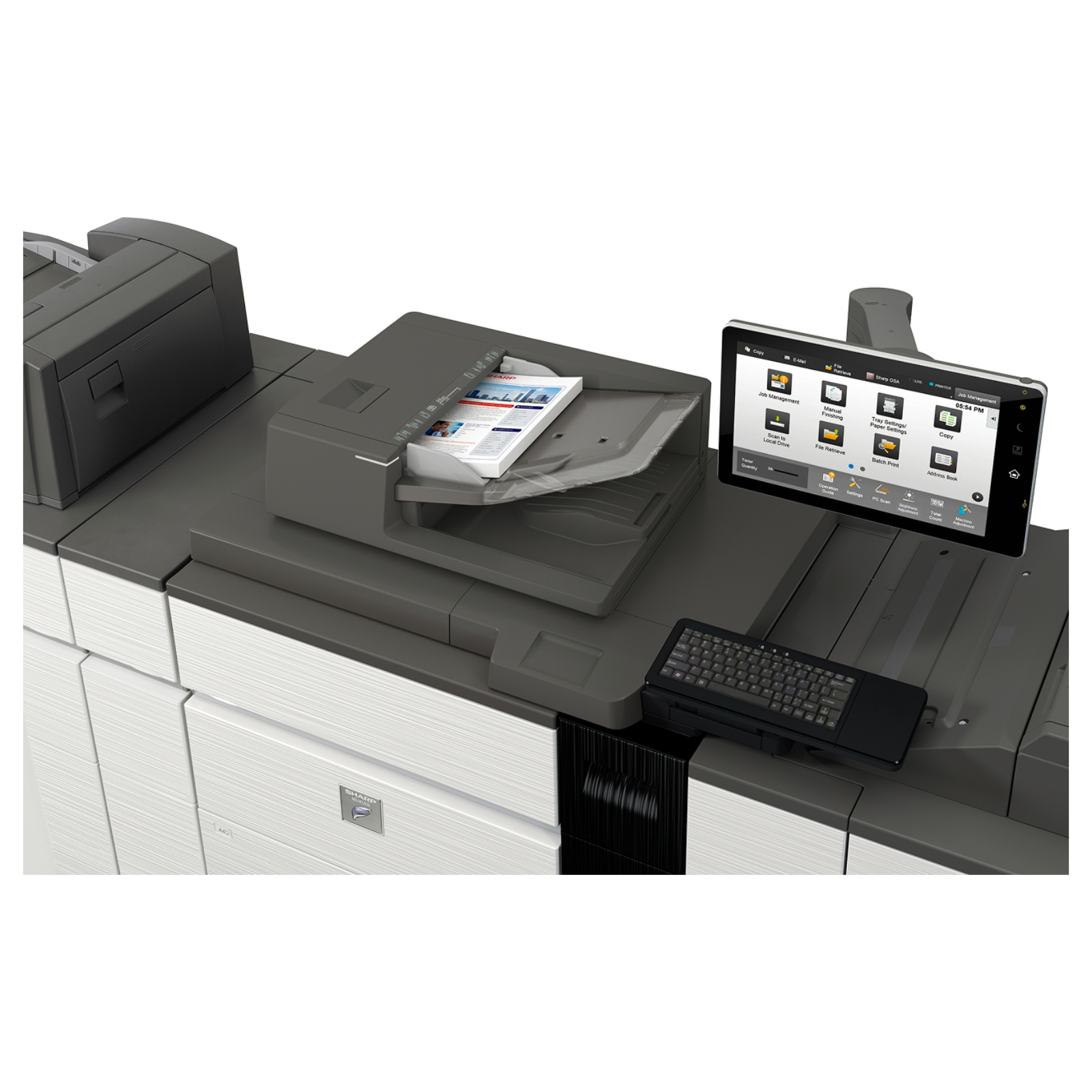 Sharp mx m1206 monochrome networked digital multifunction printer 02 | platinum copier solutions