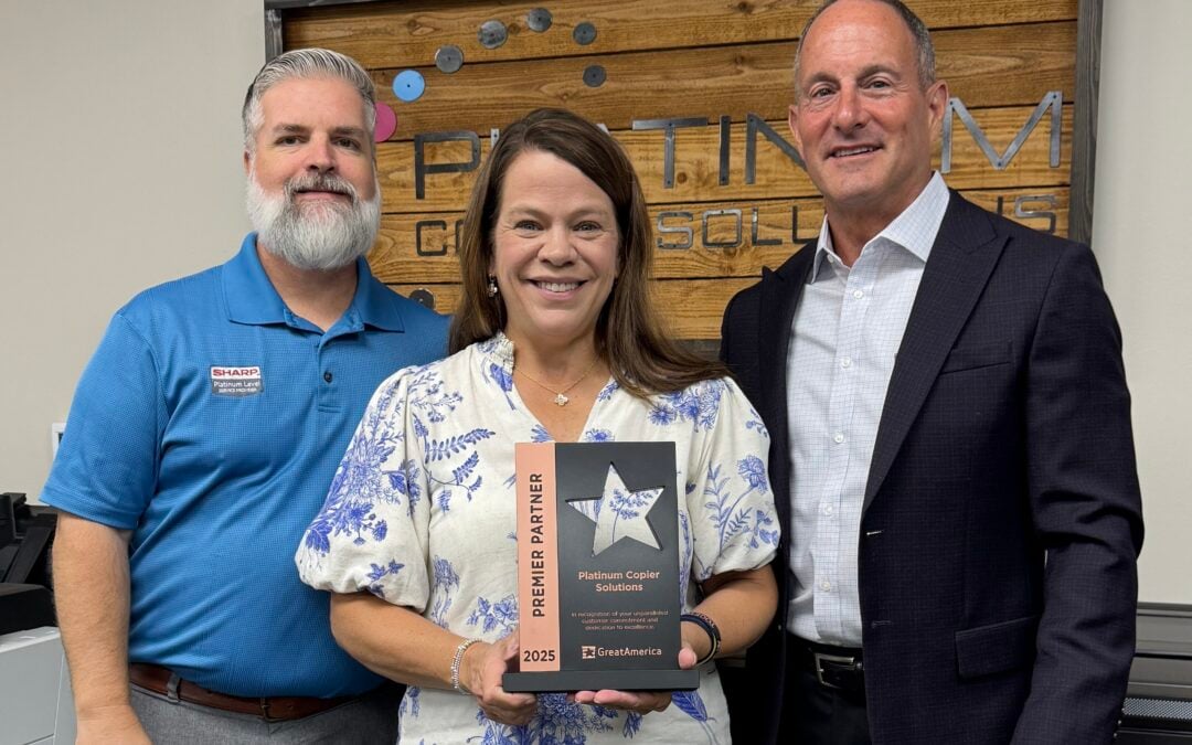 Platinum Copier Solutions Earns 2025 GreatAmerica Premier Partner Recognition